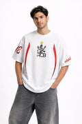 RCB Legacy Star Oversized Boxy Tee – White Edition