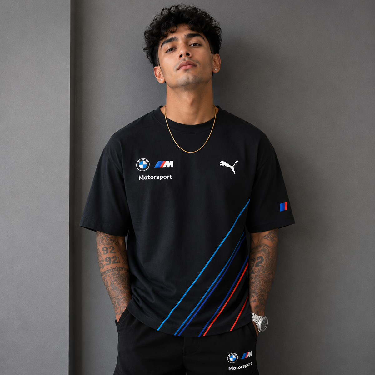 🏁 Shadow Apex Motorsport Oversized T-Shirt black