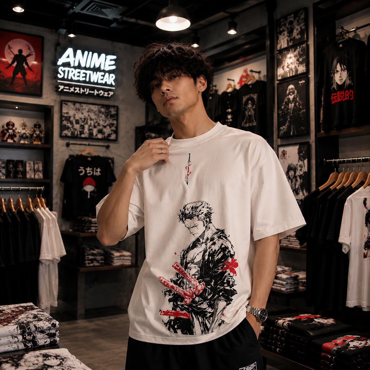 Roronoa Zoro – Three Sword Style Oversized T-Shirt