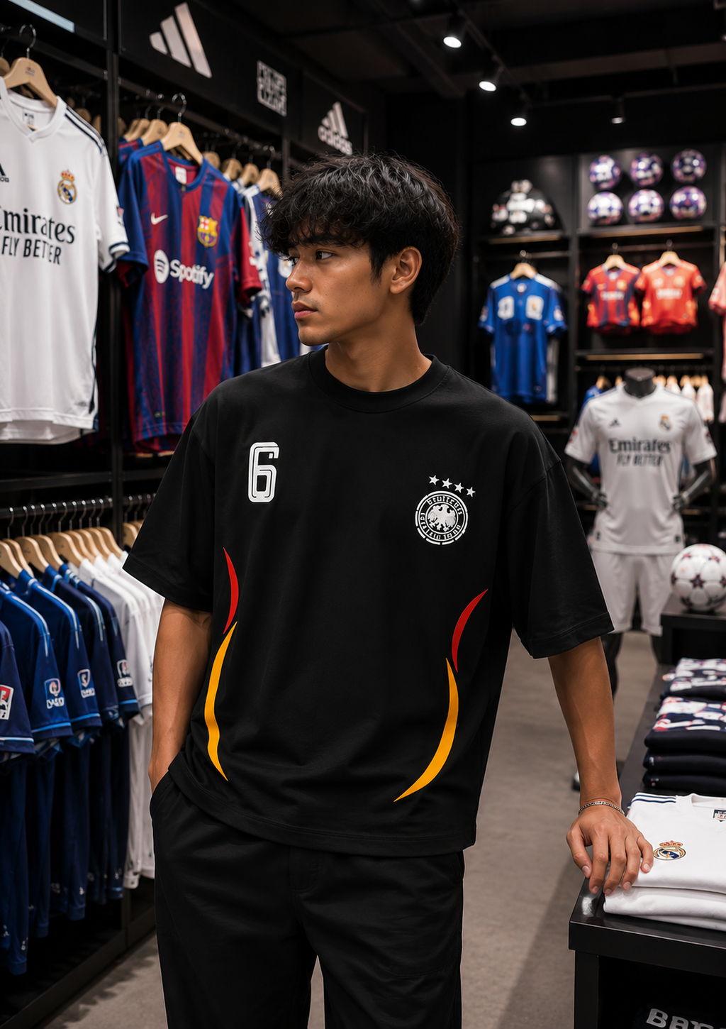 Deutschland Legacy Oversized Football T-Shirt