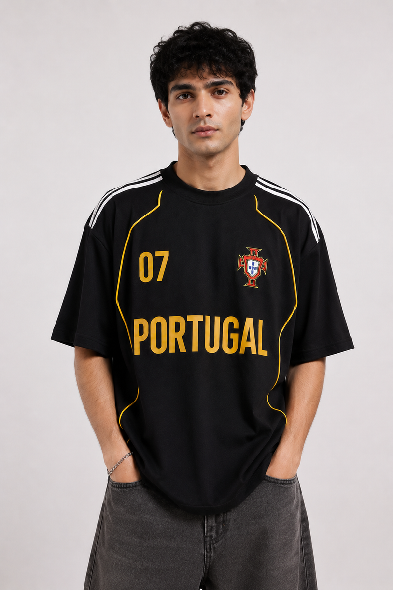 Portugal 07 Gold Oversized Tee – 07 Edition