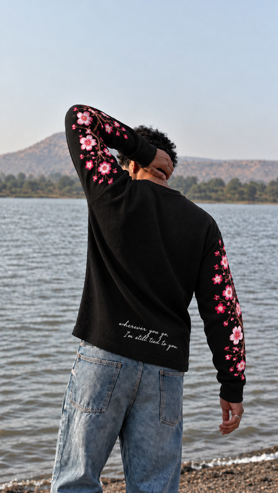 Sakura Afterglow Waffle Henley