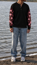 Sakura Afterglow Waffle Henley