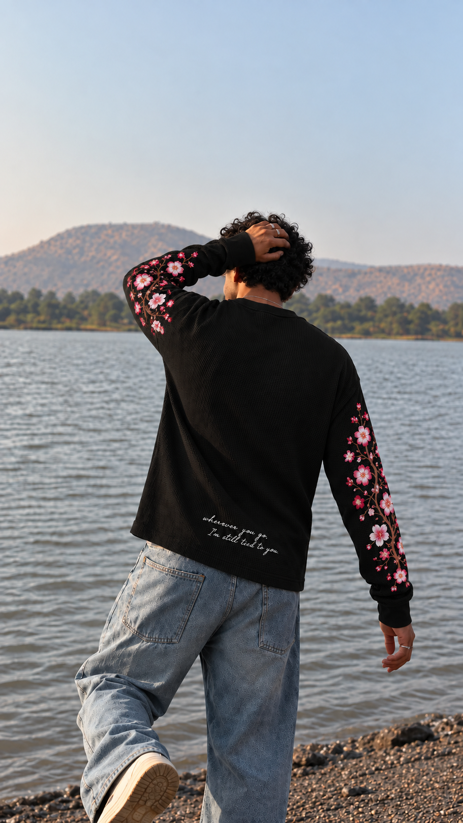 Sakura Afterglow Waffle Henley
