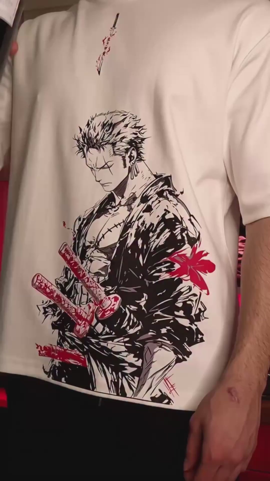 Roronoa Zoro – Three Sword Style Oversized T-Shirt