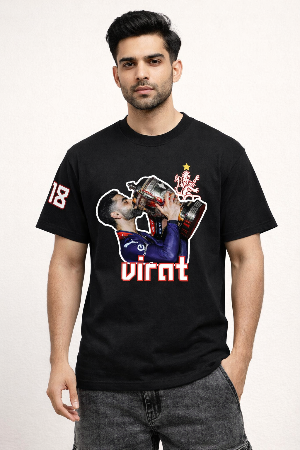 The King Kohli T shirt Number 18