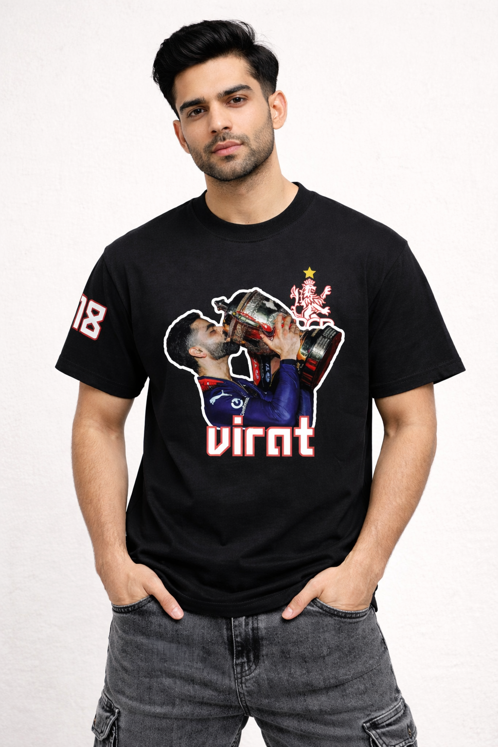 The King Kohli T shirt Number 18
